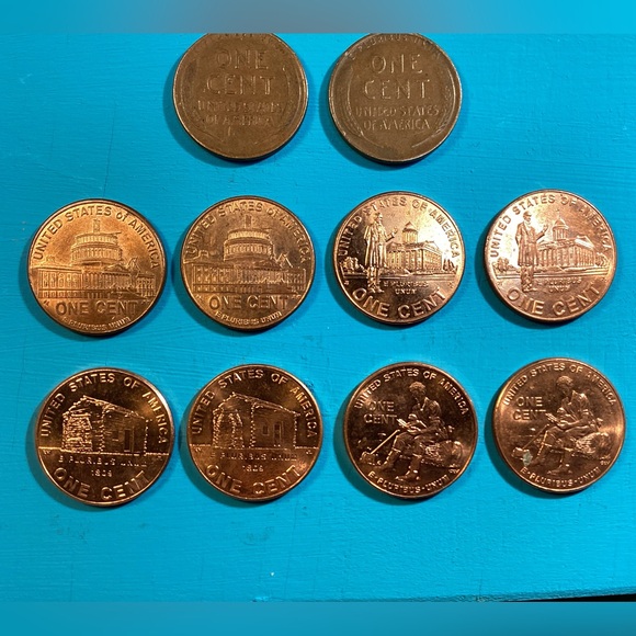 ⚫️ Vintage - All 3 Mints - 1943 Steel Pennies - War Time Wheaties - Collectible - Picture 13 of 15